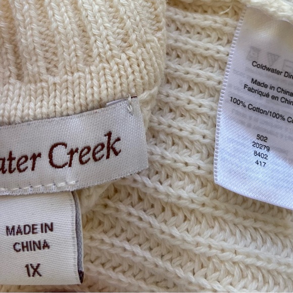 Coldwater Creek Ivory Knit Sweater - Picture 3 of 3